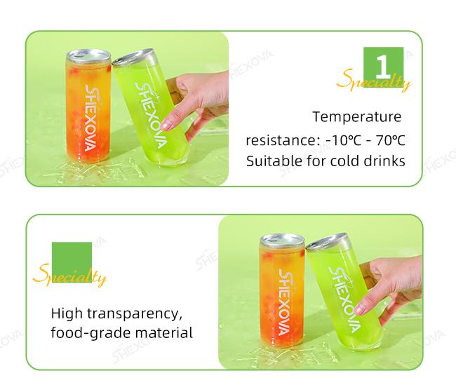 Packaging and shipping of customizable clear cans