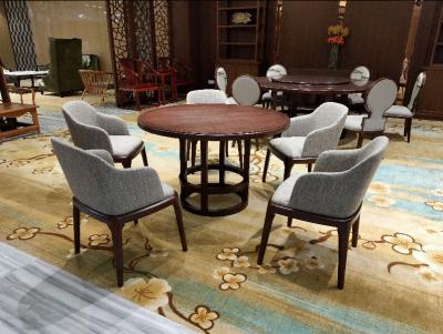 China ISO14001 Veneer Hotel Restaurant Furniture Solid Wood Dinning Table Set for sale