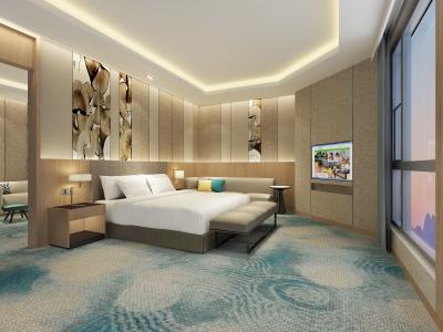 China Cama agradable del cuarto de invitados de los muebles del dormitorio del estilo del hotel del ODM del OEM en venta