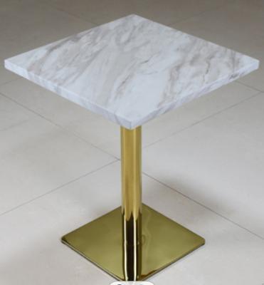 China SS304 Square Marble Hotel Coffee Tables 750mm Height For Living Room for sale