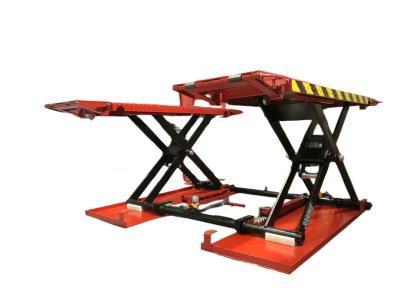 China Lift Height 1000mm Q235 Mid Rise Scissor Car Lift 2.2kw for sale