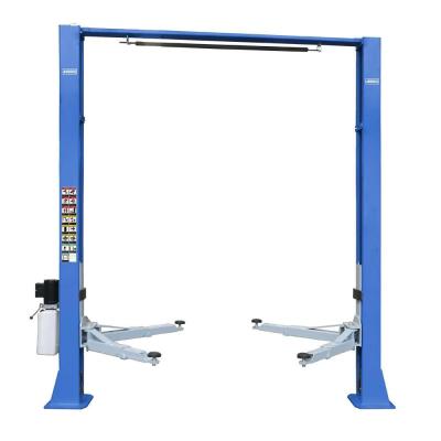 China 9000lbs 2 Post Lift Clear Floor Double Side Lock Release Outer Extension Column for sale