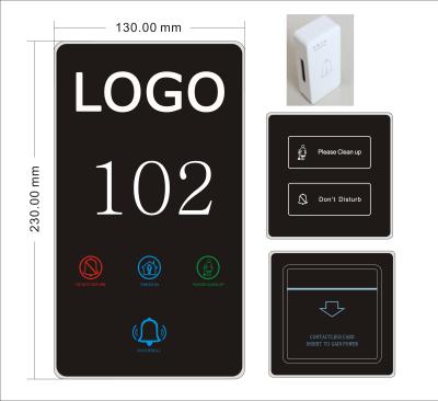 China Customized Hotel Doorplate Switch With DND Switch Light Touch Switch For Hotels for sale