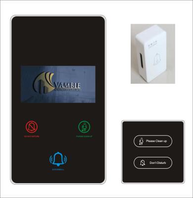 China MUR Acrylic Hotel Room Name Plate 220V Hotel Doorplate Switch for sale