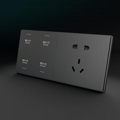 China Interruptor de luz conectado Wifi negro 220V Interruptor inteligente para luces LED en venta
