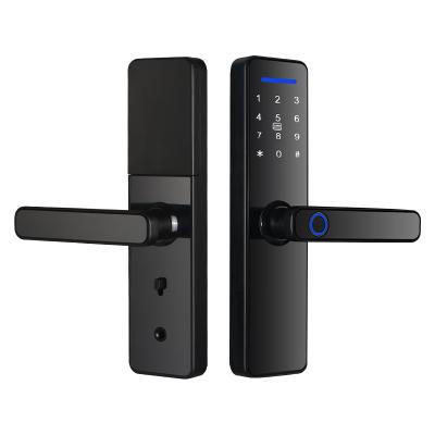 China Convenient Biometric Finger Print Code Card Key Door Lock for Apartments WiFi Enabled for sale