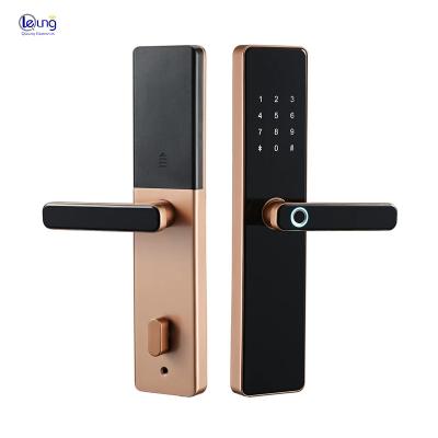 China Hotel Smart Digital Lock Door com senha de impressão digital e cartão chave 5kg/pcs WiFi Tuya à venda
