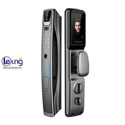China Aluminum Alloy Face Recognition Door Lock Video Calling Face Id Smart Lock for sale