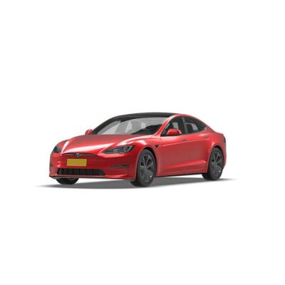 China 250km/h Max Speed Tesla Model S Red Pure Electric Mini Music Car with Lithium Battery for sale