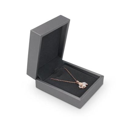 China Customized Luxury PU leather pendant box/necklace box for sale