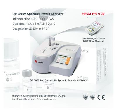 China 10 Sample Position Specific Protein Analyzer QR-1000 CRP HsCRP MAlB SAA PCT for sale