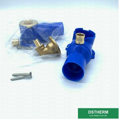 China Customized Pipe PEX Brass Fittings With Plastic Box Slide 105 Degrees Elbow for sale
