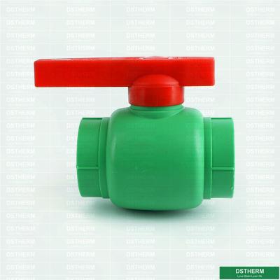 China Customized Ppr Plastic Ball Valve With Plastic Ball And Brass Ball High Flow Full Sizes for sale