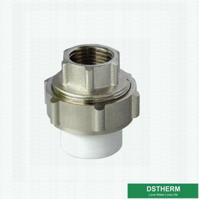 China DIN Standard CW617N Nickel Plated Heavier Type Customized Female Union For Ppr Fittings for sale