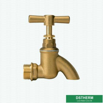 China New Design Original Brass Color Garden Tap Brass Bibcock Valve Water Tap Brass Faucet for sale