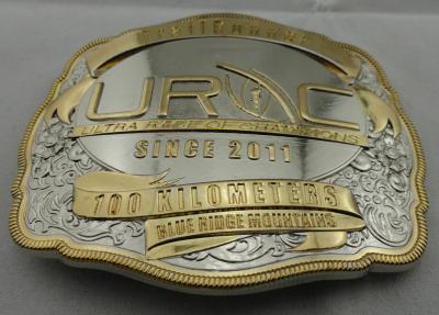 China Customized 3D Zinc Alloy Belt Buckle with Double Tones Plating for Sport Meeting, Souvenir Gift for sale