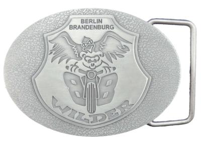 China Personalized Pewter / Zinc Alloy Metal Berlin Brandenburg Belt Buckle without Enamel (OEM & ODM) for sale