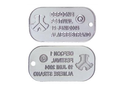 China Custom Aluminum, Stainless Steel, Pewter Man - Woman Stamped Personalised Dog Tags for sale