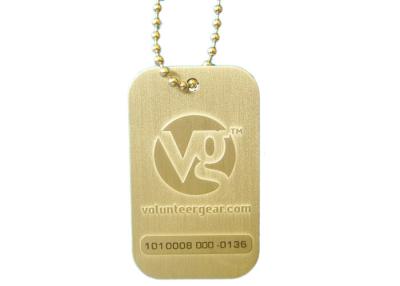China Promotional VG Dog Identification Tags, Brass Stamped Personalised Dog Tags, With Laser Engraved Number for sale