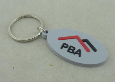 China Business Club PVC Keychain Commonweal Promotional Key Ring Tag 35 mm for sale