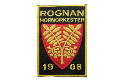 China Rognan Embroidery Patch, Custom Embroidery Patches With Iron Glue On Back Side for sale