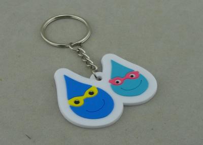 China Small Blue Promotional Customized Keychains For Give Away Gifts for sale
