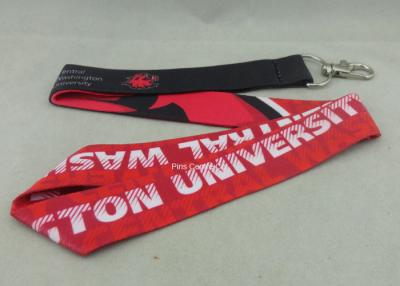 China Celebration Promotional Lanyards Printing Stain Material Neck Ribbon With Twist Hook for sale