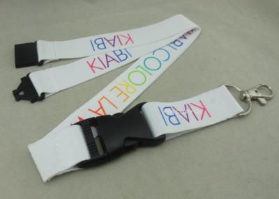 China Heat Transfer Promotional Lanyards , Customized Printing Lanyard With Safety Buckle for sale