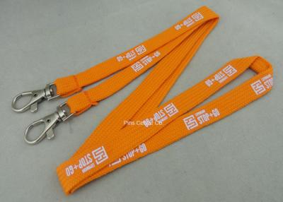 China Custom Promotional Polyester Printing Lanyards , Tube Lanyard With Solid Color Printing. for sale
