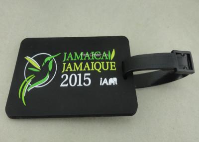 China Personalized Soft PVC Luggage Tag , 2D Eco Friendly Rubber Personalized Luggage Tags for sale
