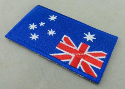 China Heat Cut Custom Embroidered Badges , Professional Garment Accessories Custom Clothing Patches for sale