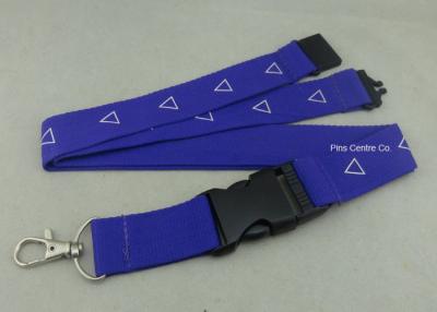 China Factory Customized Sublimation Printing Promotional Lanyards , Polyester Material With Breakaway Buckle for sale