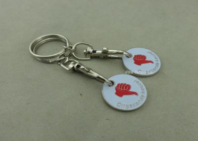 China Promotional Key Chain , Die Casting Custom Enamel Token 3 - 6mm Thickness for sale