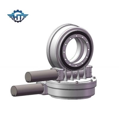 China 5 Inch Worm Gear Solar Tracker Slew Drive CE Passed With 24vdc Gear Motor For Sun Tracking System for sale
