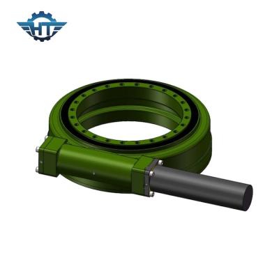 China Hourglass Worm Gear Small Slew Drive For Solar Tracker With 24VDC Planetary Gear Motor for sale