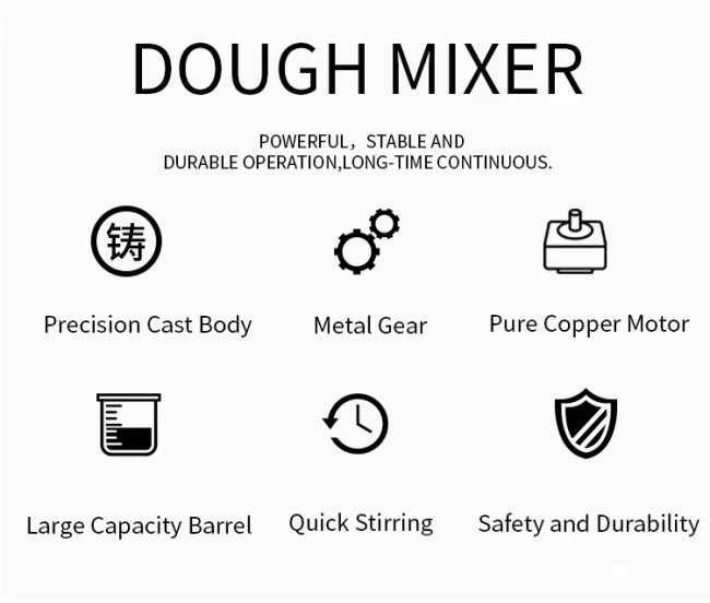 Spiral Dough Mixer Technical Diagram 1