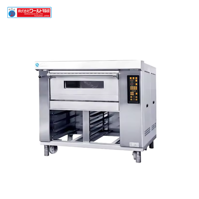 Gas deck pizza oven exterior view