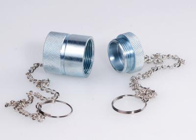 China Anti - Rust Hydraulic Coupler Dust Caps , Threaded Type Metal Dust Caps for sale