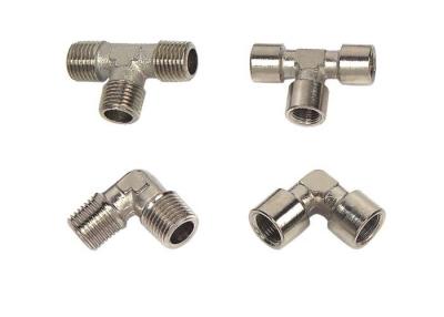 China Assembly Pneumatic Fittings In Brass , Nickle Plated Quick Connect Air Fittings for sale