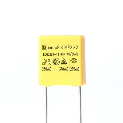 Китай Собственная личность излечивая конденсатор 103K 275VAC 0,01 UF для подавляет электромагнитное взаимодействие продается