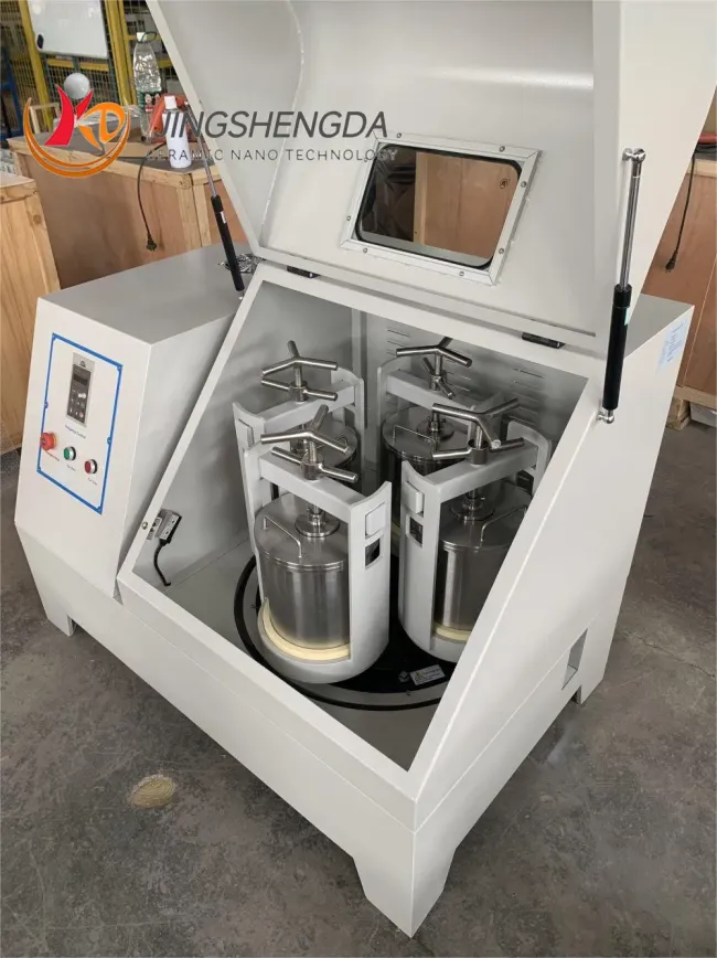 110V/220V Lab Planetary Ball Mill Machine for Nano Powder Grindign with Zirconia Milling Jars