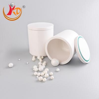 Chine Pot de meulage de boule d'oxyde de yttrium stabilisé par pot de broyeur à boulets de zircone de cylindre à vendre