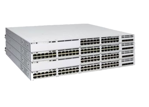 Cisco Catalyst 9300 Series C9300-24T rear view with ports