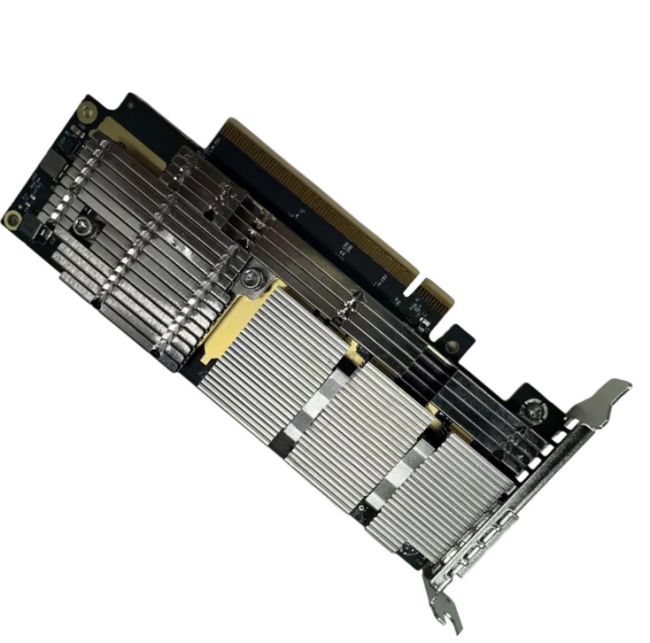 NVIDIA Mellanox MCX75310AAS-HEAT Network Adapter front view