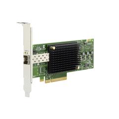 Broadcom LPe32000 FC Host Bus Adapter product image showing the PCIe card with optical connectors
