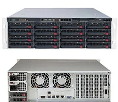 China 12G SAS 3U Supermicro Superstorage Server 6039P-E1CR16H 16x SATA/SAS LSI 3108 Dual 10 Gigabit Ethernet for sale