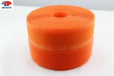 China Orange 50 mm printed touch tape hook and loop fastener Two In One Same Side for sale