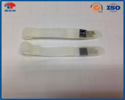 China White hook and loop cable tie roll Plus , Wire Hook And Loop Wraps Black 10mm Logo for sale