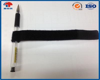 China 20MM Hook Loop Cable Ties By Ultrasonic Welded , P Shape With Hole for sale