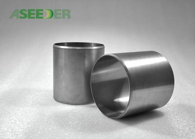 China Silver Tungsten Carbide Sleeve Insert / Radial Bearing Sleeve Sandblasting Surface for sale